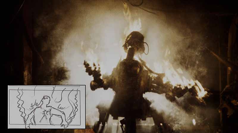 Storyboards na filmie Hardware