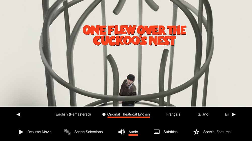 Menu dysku Lot nad kukułczym gniazdem